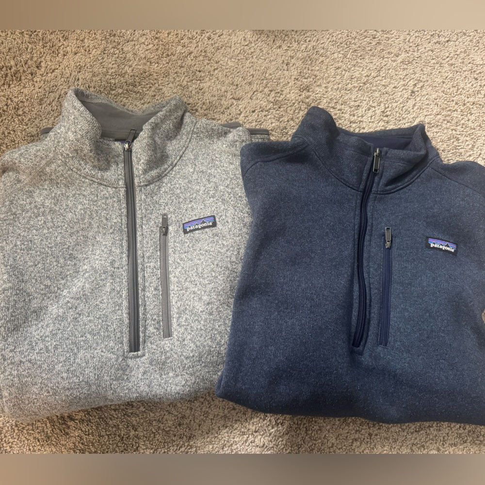 Men’s Blue & Grey-BOTH Patagonia better sweater Zip-Up Sweaters in Gray and Navy